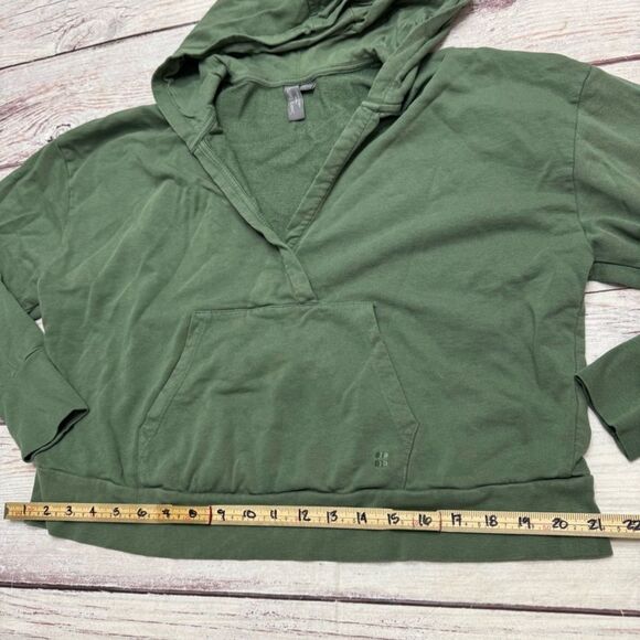 Sweaty Betty After Class Salix Green Relaxed Fit Hoodie Size M Top Sweatshirt - Picture 4 of 9
